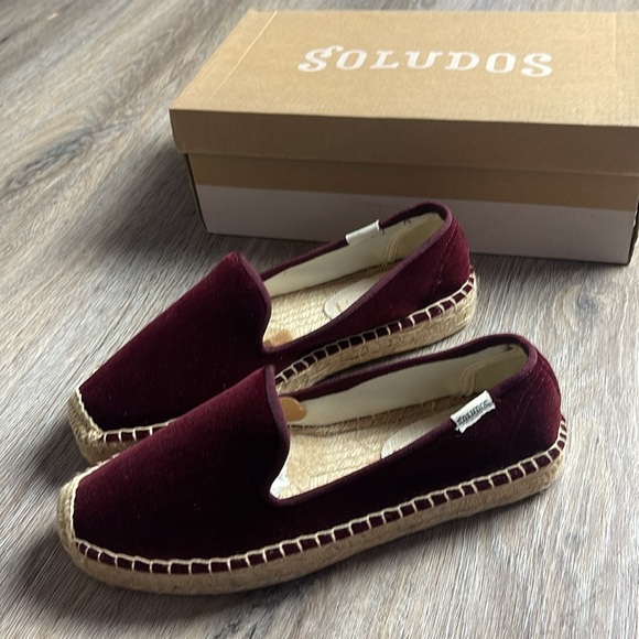 Soludos Velvet Platform Smoking Slipper Size 6.5 - Picture 3 of 10